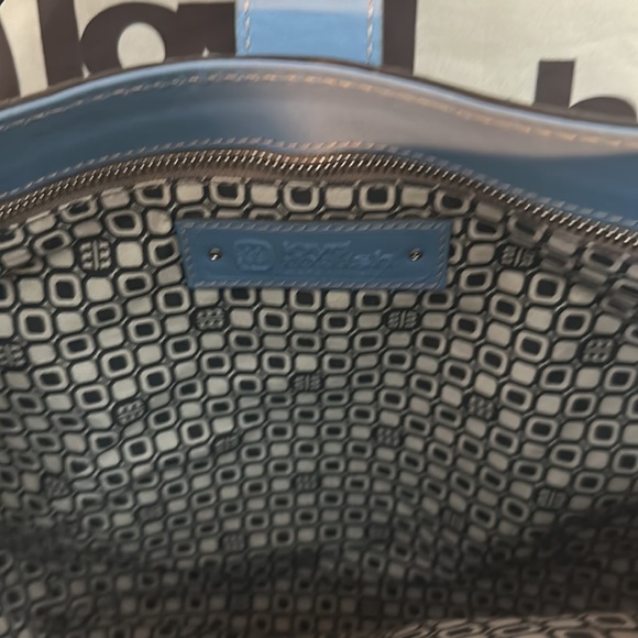 LOYD MAISH — versatile handbag. Made in Italy. Light blue - Picture 9 of 16